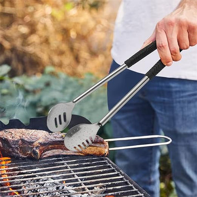 Golf Club 7 Pcs BBQ Tools Gift Set - Father's Day Birthday Gifts for Men Dad, Grill Accessories - for Camping Stainless Steel Utensils Set - Stainless Steel Grilling Birthday Hiking Outdoor Storage