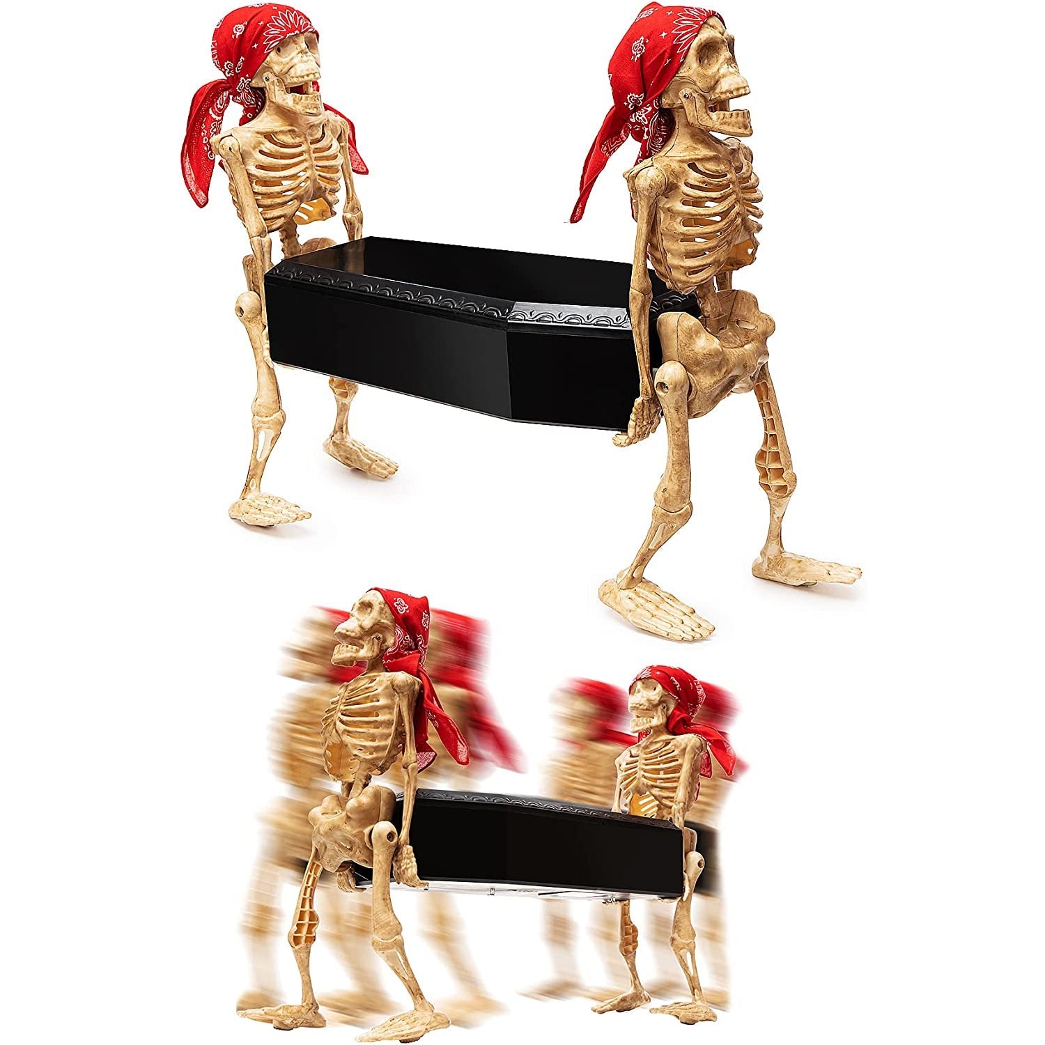 Animated Walking Skeletons Coffin