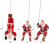 GUTE Set of 3 Climbing Santa Claus Wall Art Decor Sculpture (Set of 3) - Perfect Holiday Decor Gift, 3D Climbing Man Wall Art Sculpture Home Decoration Statue Figurine Home & Office