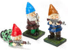 Military Soldier Garden Gnomes | Set of 3 | Gnome Army Combat Soldier Guardian - Lawn Statues Guns, Porch & Yard Art Decor, Hunting, Patriotic, AK47, Gun, Shotgun Lover, Indoor & Outdoor Valentines