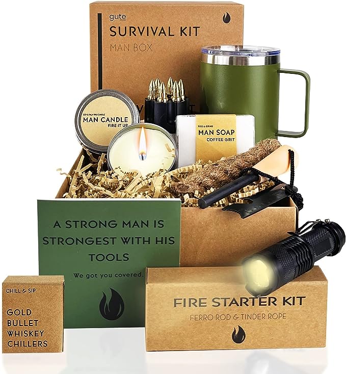 Mens Box Survival Box for Men