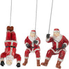 GUTE Set of 3 Climbing Santa Claus Wall Art Decor Sculpture (Set of 3) - Perfect Holiday Decor Gift, 3D Climbing Man Wall Art Sculpture Home Decoration Statue Figurine Home & Office