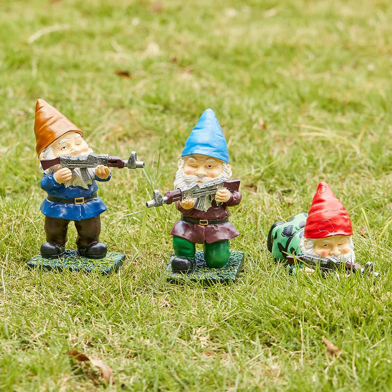 Military Soldier Garden Gnomes