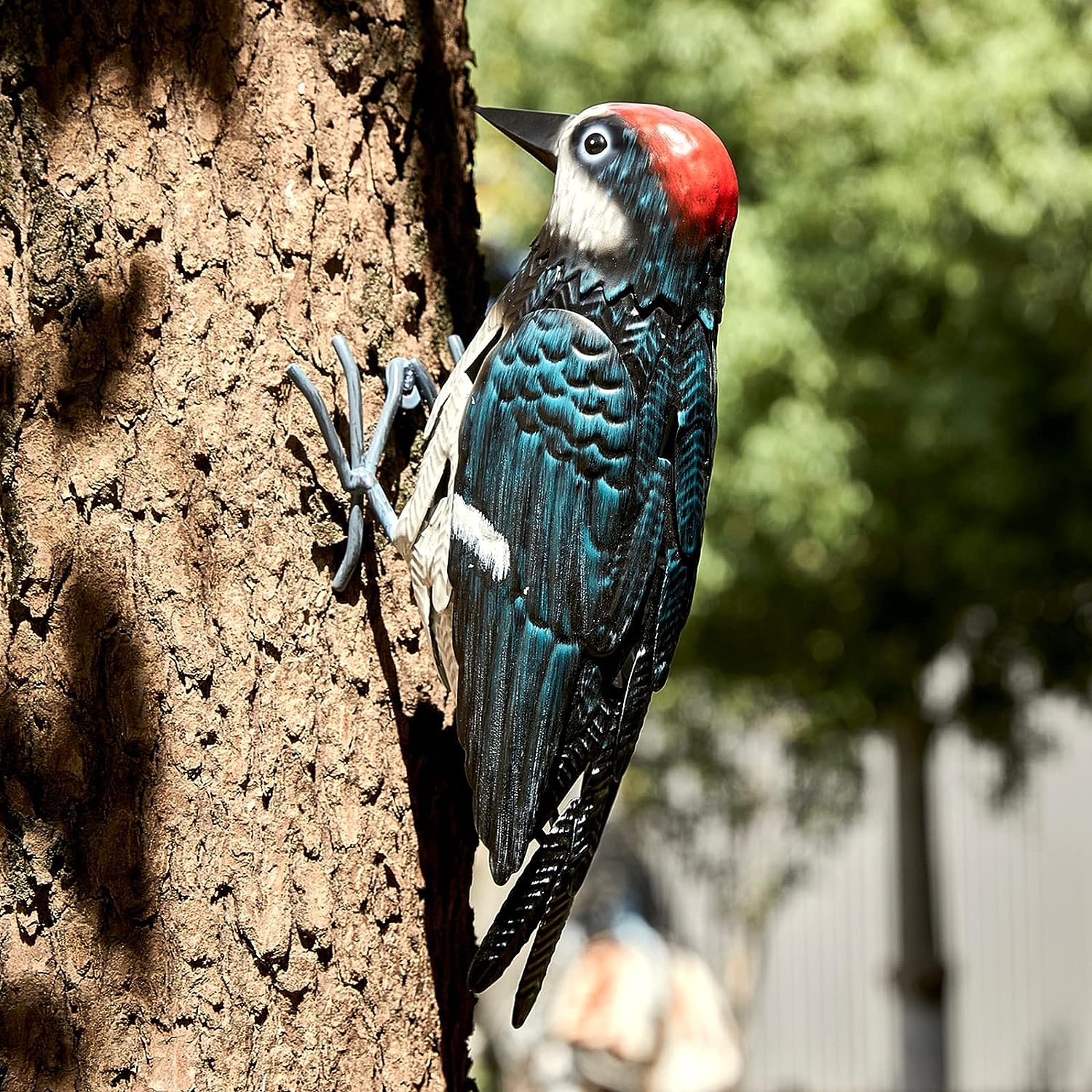 American Eagle Figurine - Patriotic USA United States Bible Scripture Catholic Christian Gifts Metal Garden Bird Sculpture Art Large Realistic - Outdoor Spring, Summer Decoration Ornament Decor 7" H