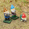 Military Soldier Garden Gnomes | Set of 3 | Gnome Army Combat Soldier Guardian - Lawn Statues Guns, Porch & Yard Art Decor, Hunting, Patriotic, AK47, Gun, Shotgun Lover, Indoor & Outdoor Valentines